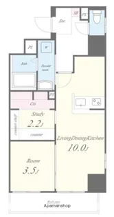 アトラスリベルタ新御徒町【5階】の間取り