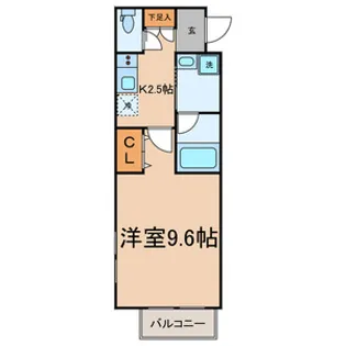 HACKBERRY S(ハックベリーズ)【2階】の間取り