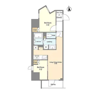 ラサンテ上野【12階】の間取り