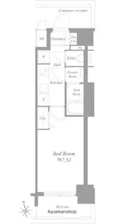 プレサンスブルーム浅草【5階】の間取り