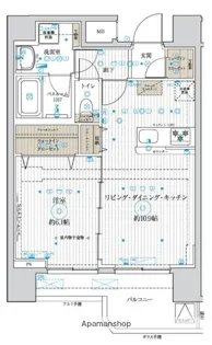 ベルグレード浅草【10階】の間取り