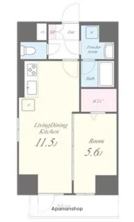 カリーノ鳥越【7階】の間取り