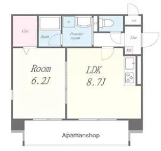 グランディール浅草【5階】の間取り