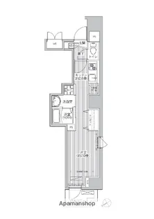 トモヤレジデンス蔵前【5階】の間取り