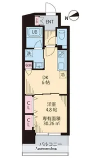 東京都江東区富岡2丁目【マンション】の間取り