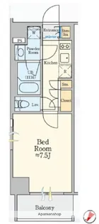 クレストコート清澄白河【2階】の間取り