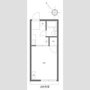 シティハイムアーバン【2階】の間取り