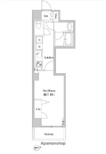 スターライト浅草【6階】の間取り