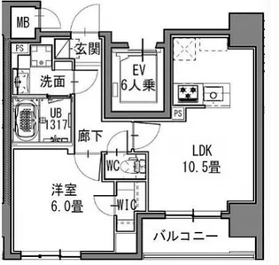 SーRESIDENCE新御徒町EAST【3階】の間取り