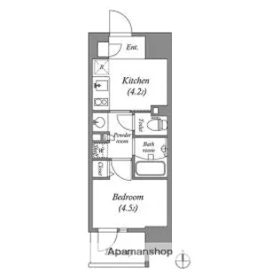 コスモグラシア三ノ輪【14階】の間取り