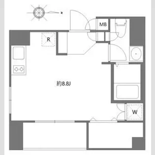 アリカ新御徒町【7階】の間取り