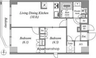 GRAN PASEO本所吾妻橋【7階】の間取り