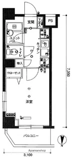 スカイコート錦糸町第2【12階】の間取り