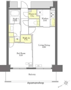 プライムメゾン浅草橋【9階】の間取り