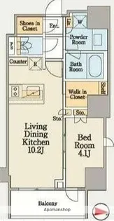東京都江東区東陽3丁目【マンション】の間取り