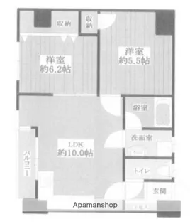 ふじコーポ浅草【7階】の間取り