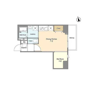 グランカーサ上野【7階】の間取り