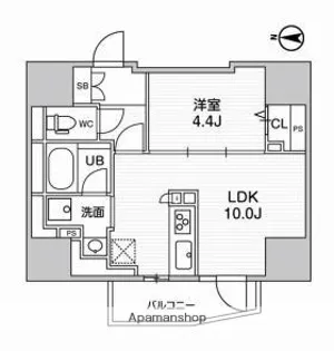 エスタート入谷Ⅰ(旧ディームス入谷Ⅰ)【14階】の間取り