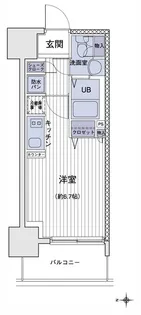 エスティメゾン大島【9階】の間取り