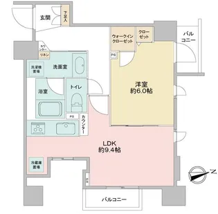 CAVANA浅草【0802号室】の間取り