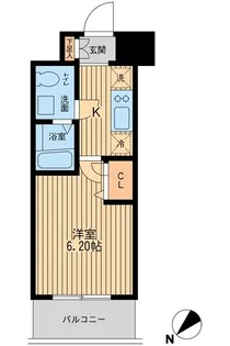 エコロジー潮見レジデンス【8階】の間取り