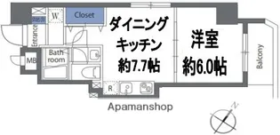 ミレドゥーエ両国【2階】の間取り