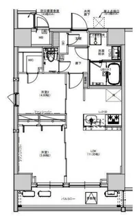 SーRESIDENCE綾瀬RIVIE【8階】の間取り