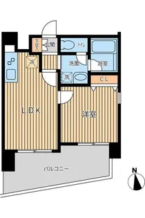 オーキッドレジデンス三ノ輪Ⅱ【8階】の間取り