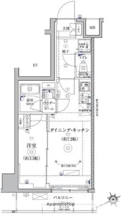 東京都江東区亀戸4丁目【マンション】の間取り