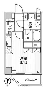 シーズンフラッツ押上テラス【5階】の間取り