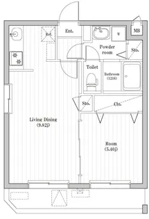アーバンパーク六町【3階】の間取り