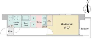 CAVANA東駒形【6階】の間取り