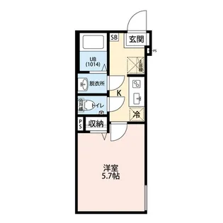 エクセラン西尾久SOUTH【1階】の間取り