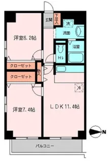 ドゥエル木場公園【8階】の間取り