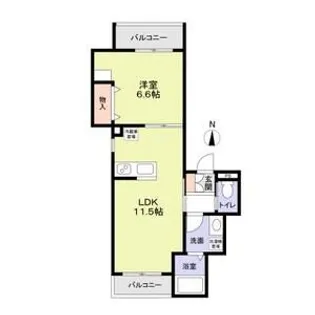 リヒトハイム【2階】の間取り