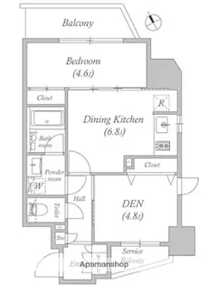 リビオメゾン入谷【13階】の間取り