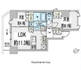 クレストコート上野【12階】の間取り