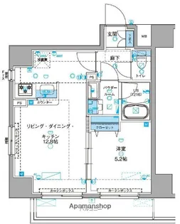 ジェノヴィア浅草Ⅲグリーンヴェール【7階】の間取り