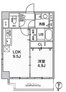 ROOTS RYOGOKU【5階】の間取り