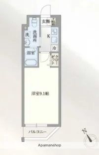 東京都江東区牡丹1丁目【マンション】の間取り