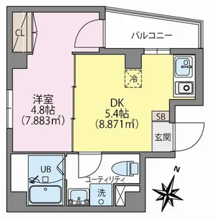 MOCA【9階】の間取り