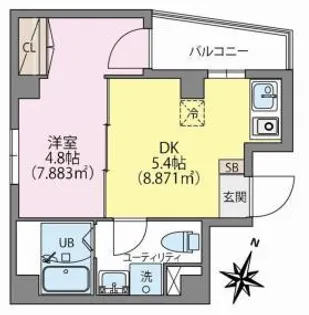 MOCA【10階】の間取り