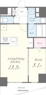 プラナ北上野【4階】の間取り