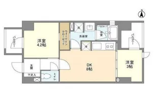 ドゥーエ錦糸町【2階】の間取り