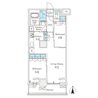 フロンティアレジデンス錦糸公園【6階】の間取り