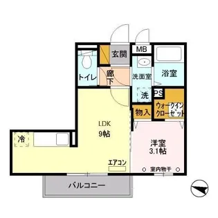 LE MONDE【1階】の間取り