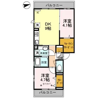 ルピナス【3階】の間取り
