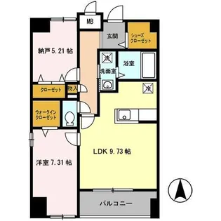 F・D VILLE【6階】の間取り