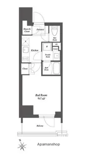 THE GATEHOUSE浅草雷門【10階】の間取り