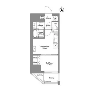 BRILLIA IST 新御徒町【5階】の間取り